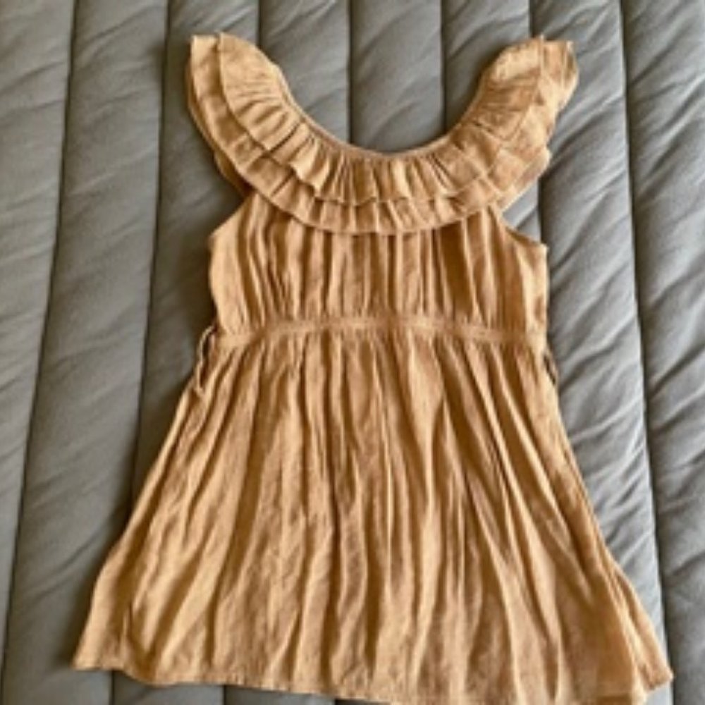 Brown Ruffle Blouse - Picture 2 of 6